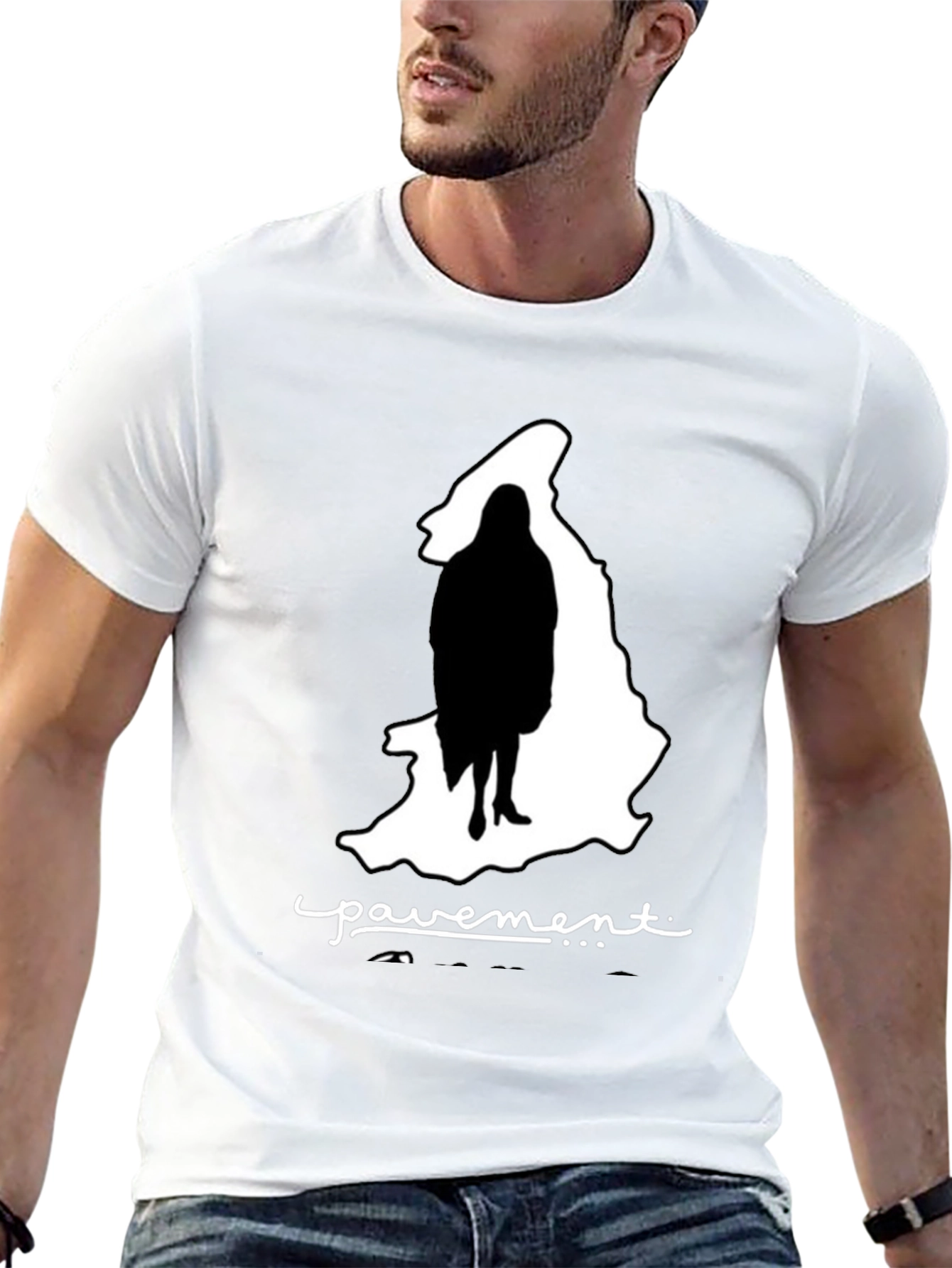 Pavement Band Silhouette Graphic Black T-Shirt