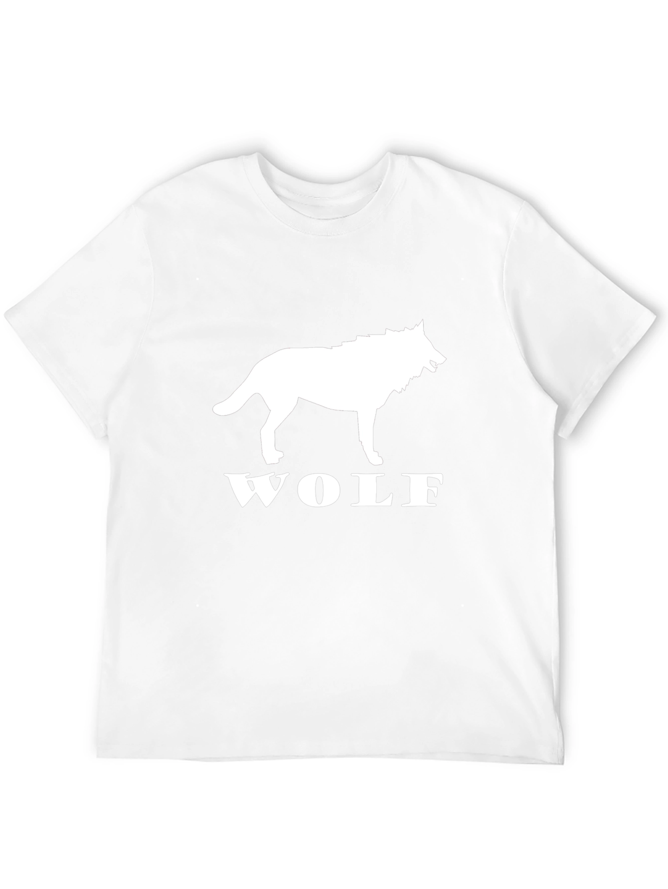 Black Wolf Graphic Tee - Stylish Animal Print Shirt