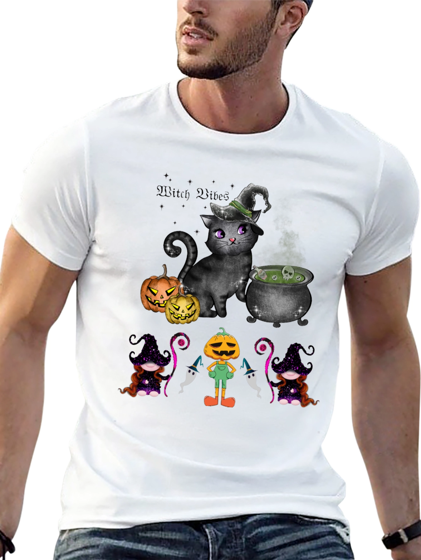 Witch Vibes Halloween T-Shirt
