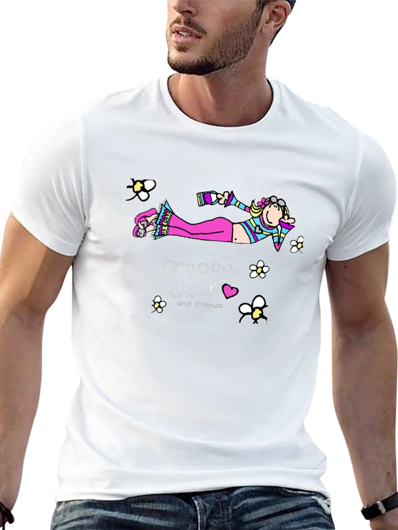 Groovy Chick T-Shirt - Retro Cartoon Tee
