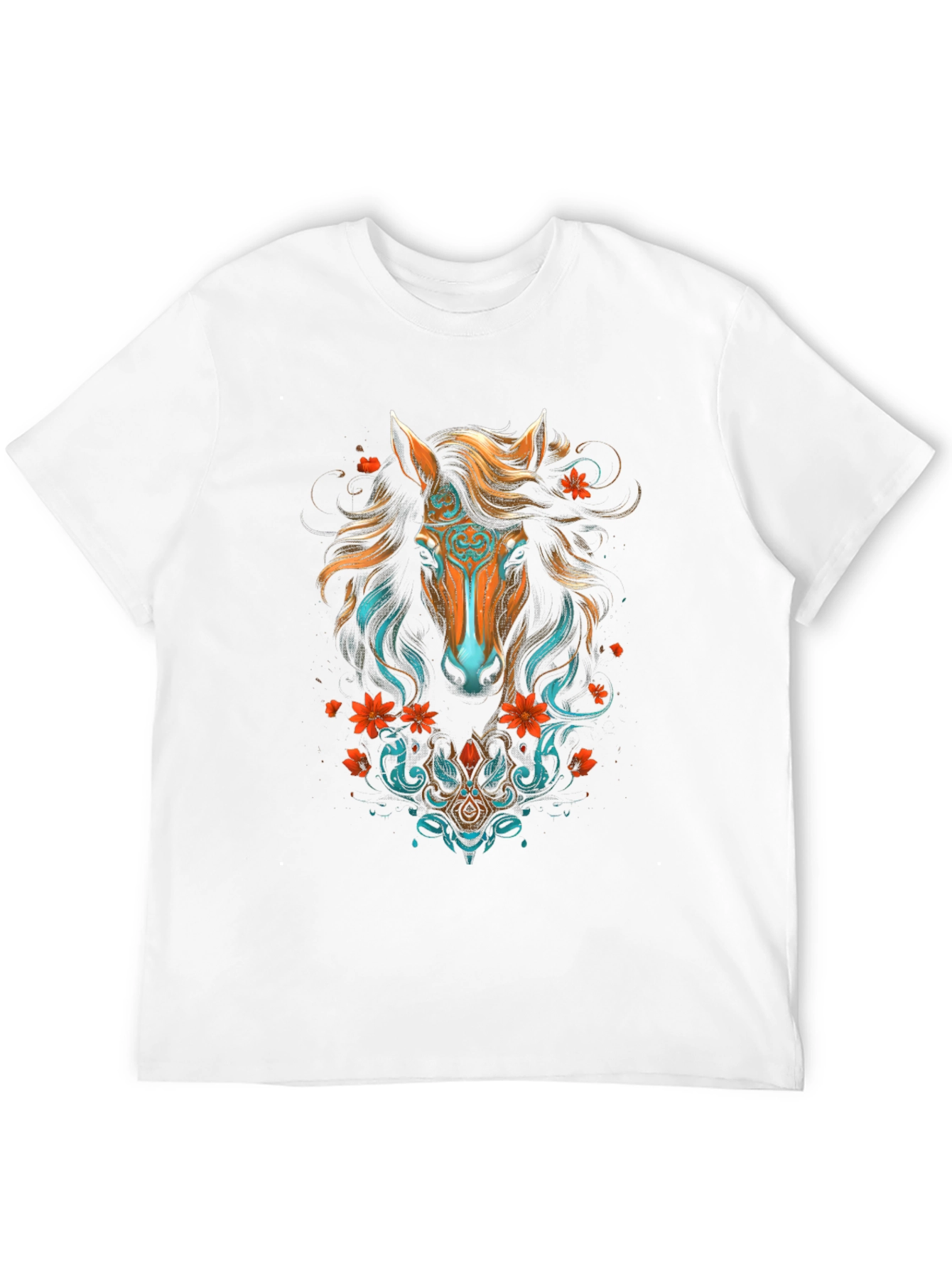 Horse Graphic T-Shirt - Unique Animal Print