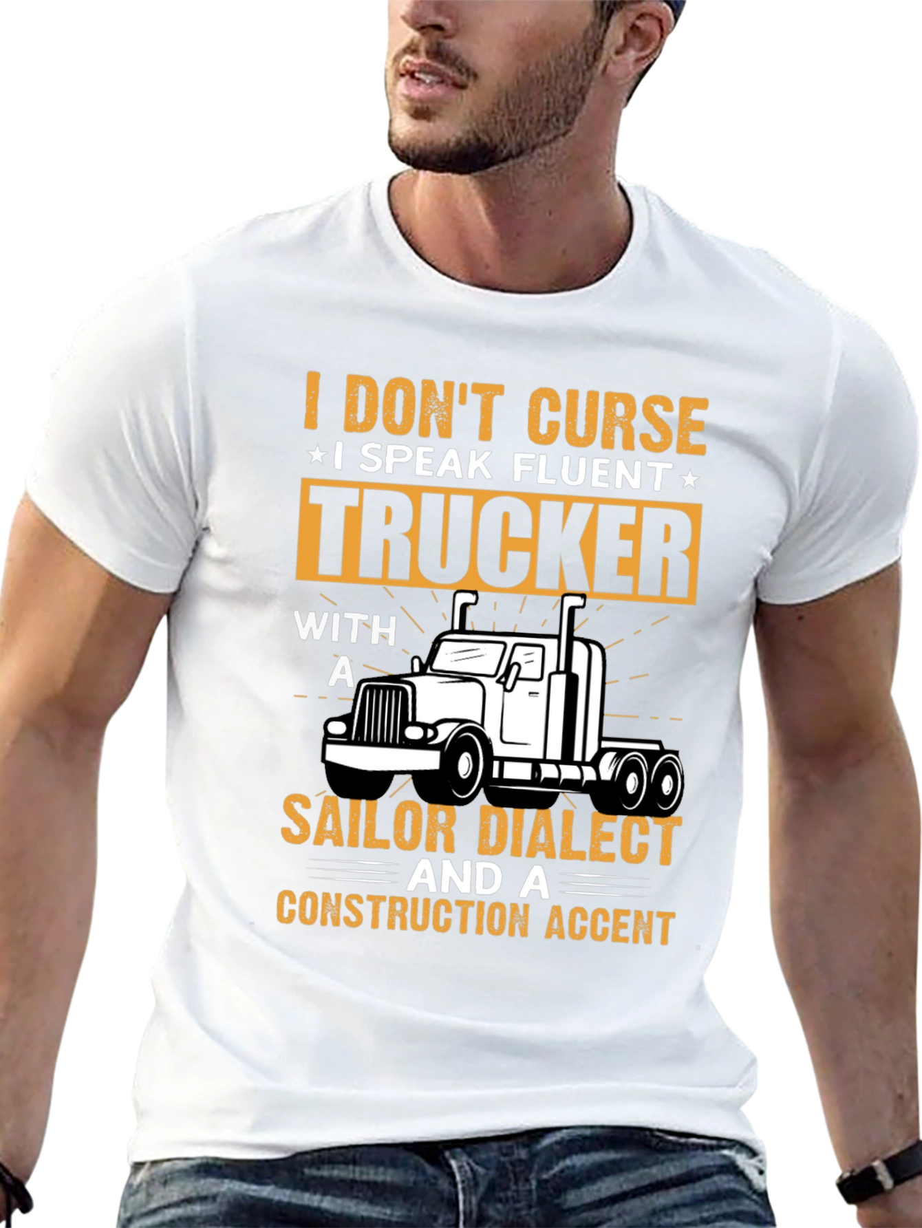 Fluent Trucker Graphic Tee - Funny Driver T-Shirt