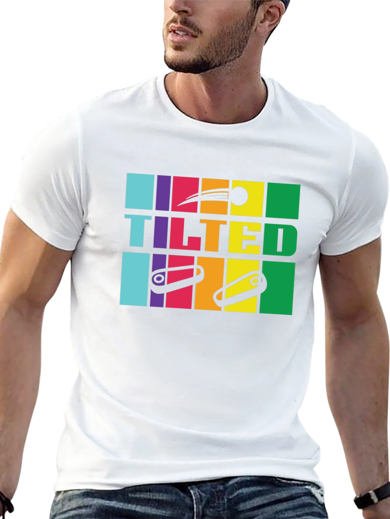 Tilted Pinball Black T-Shirt