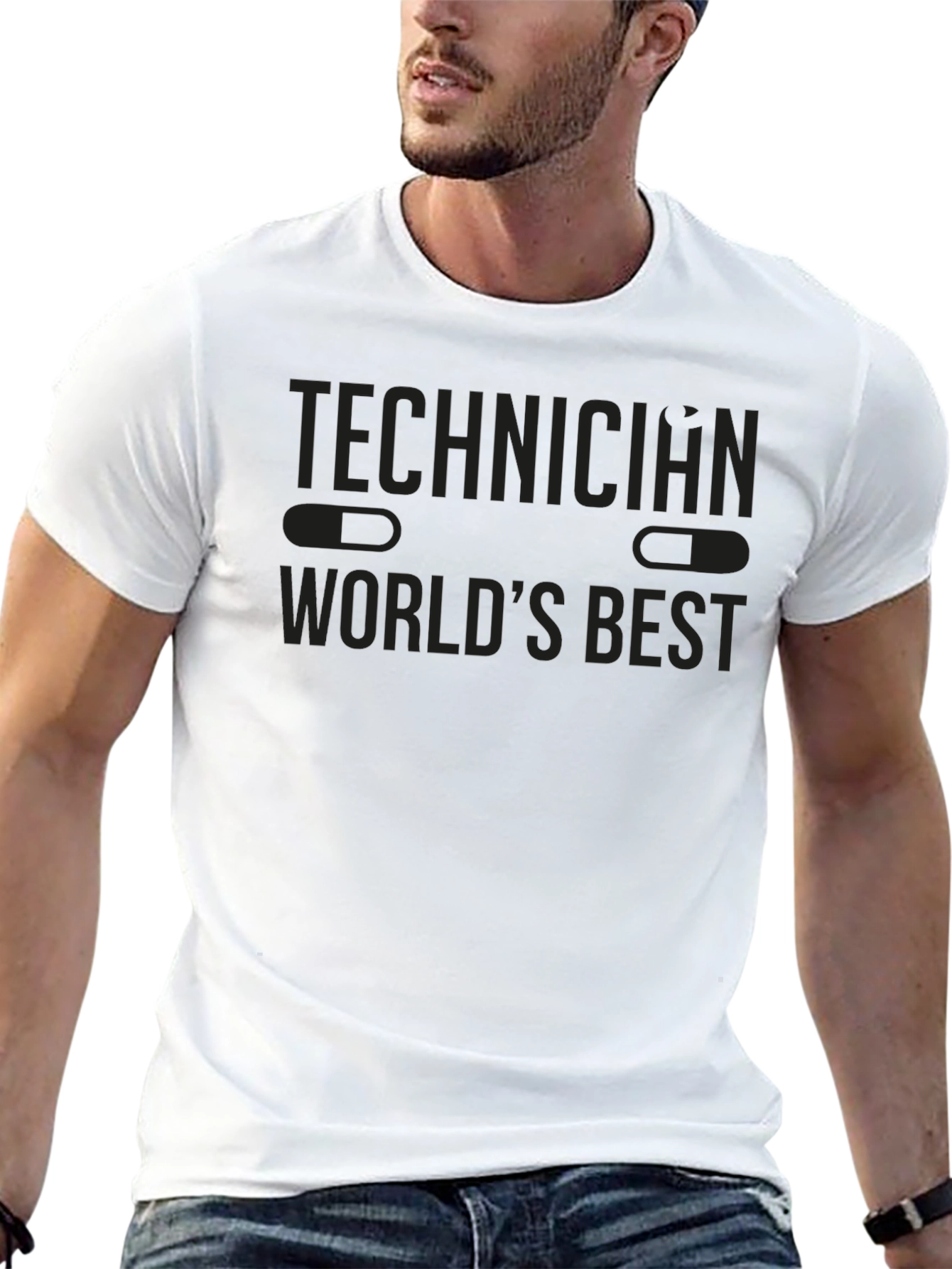 Technician Worlds Best Black T-Shirt