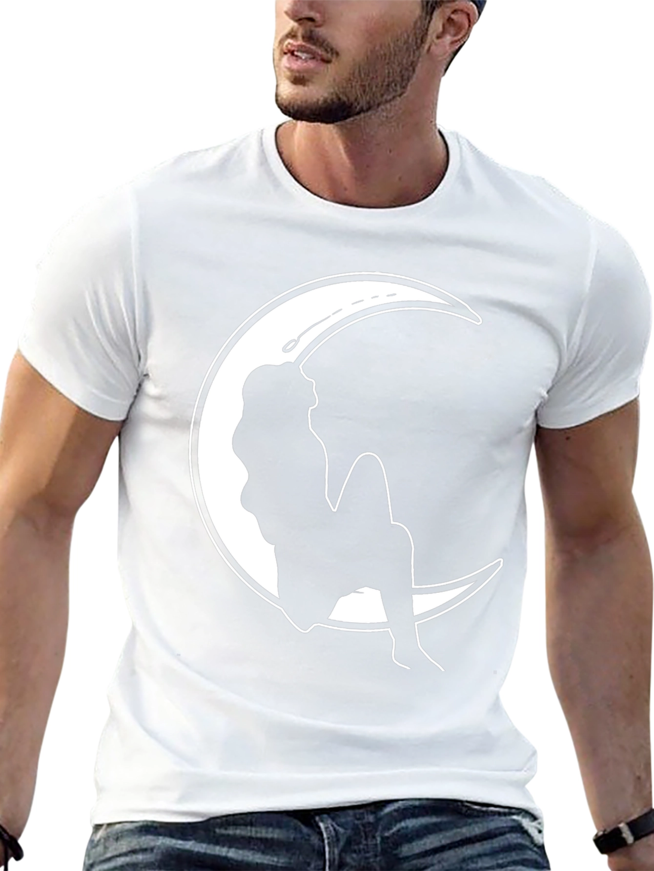 Moon Silhouette Graphic T-Shirt - Stylish & Unique