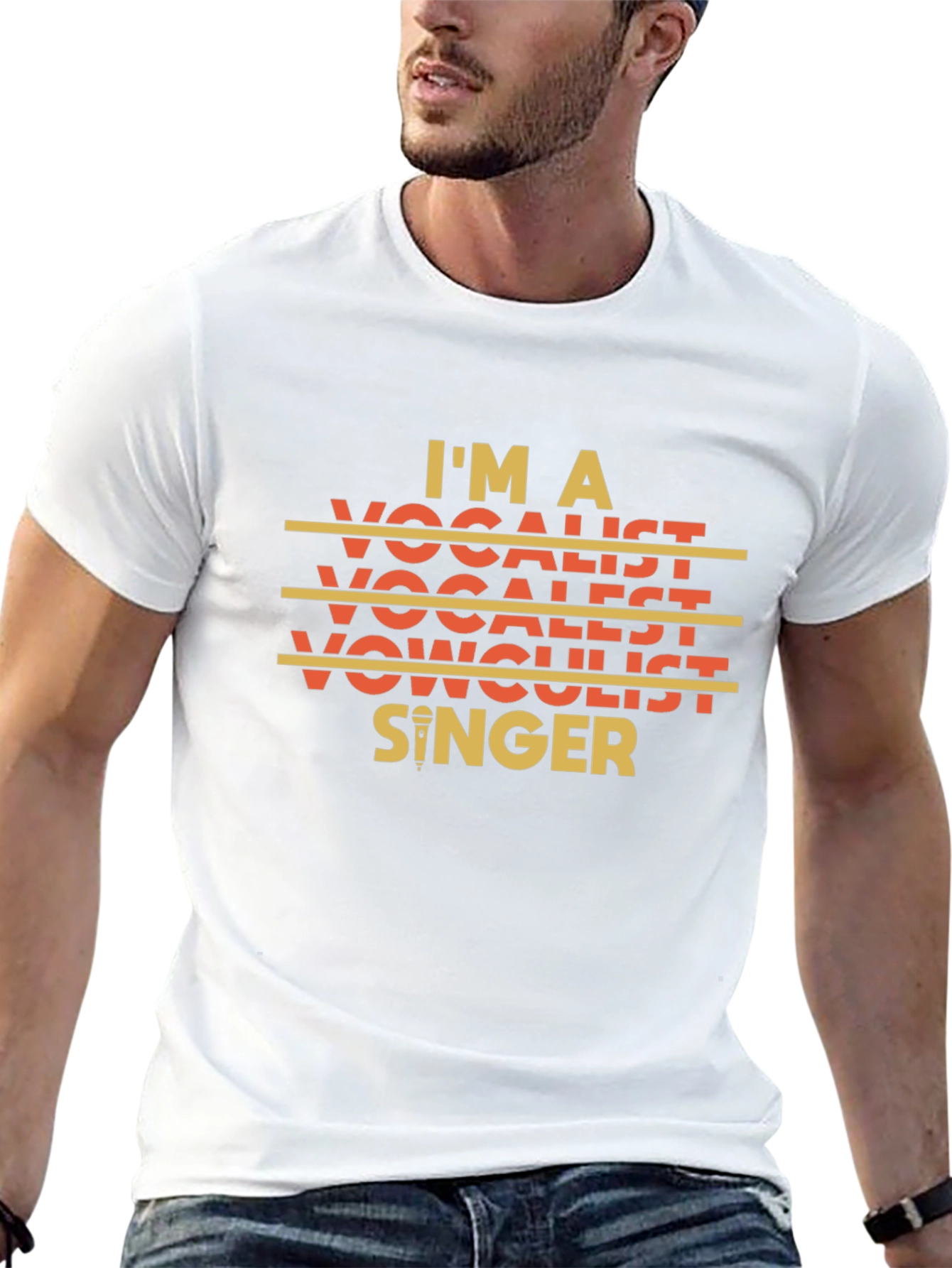 Im A Vocalist Singer Graphic Black T-Shirt