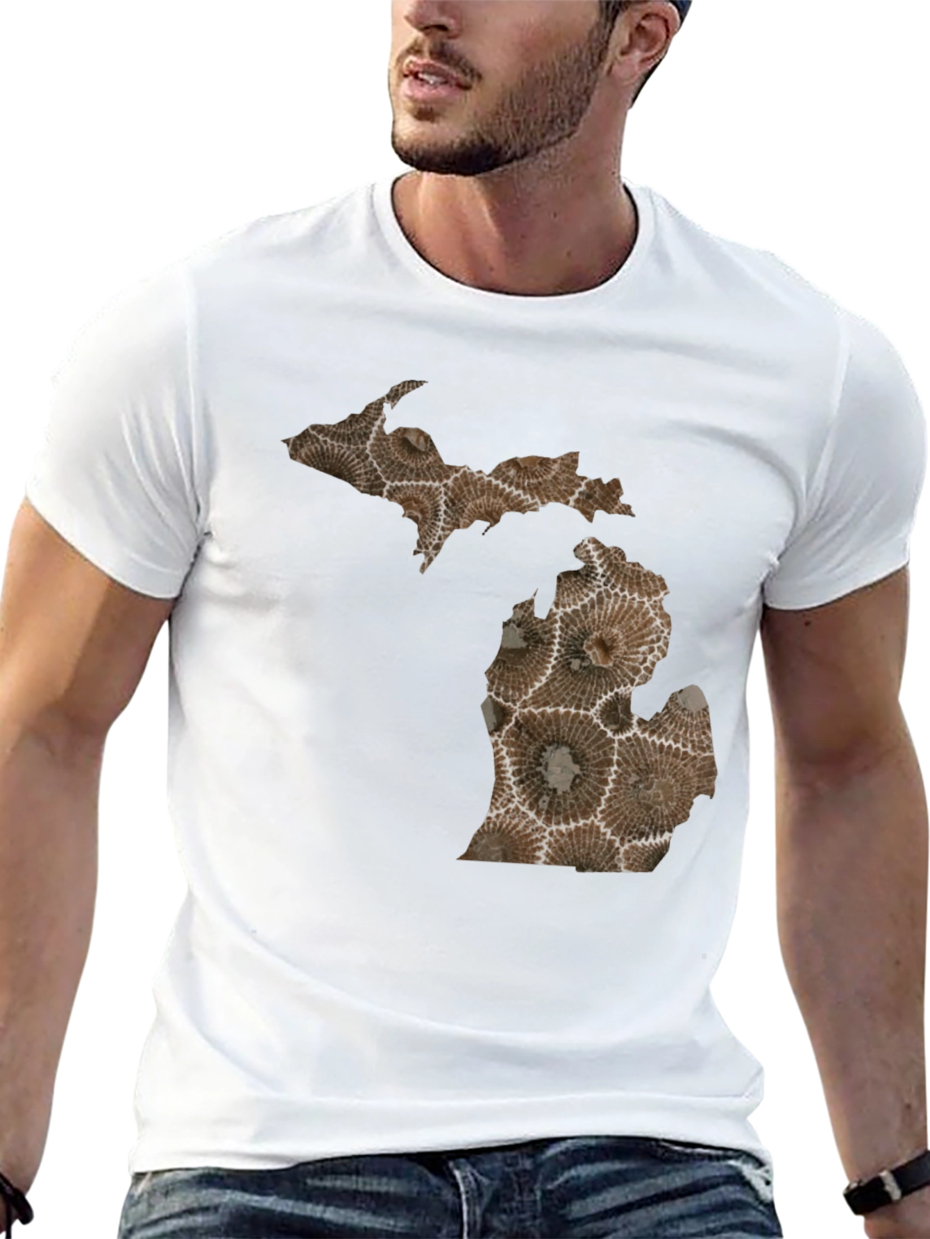 Michigan Petoskey Stone Graphic Tee