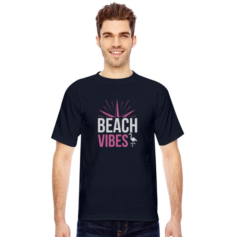 Pink Beach Vibes Quote Design