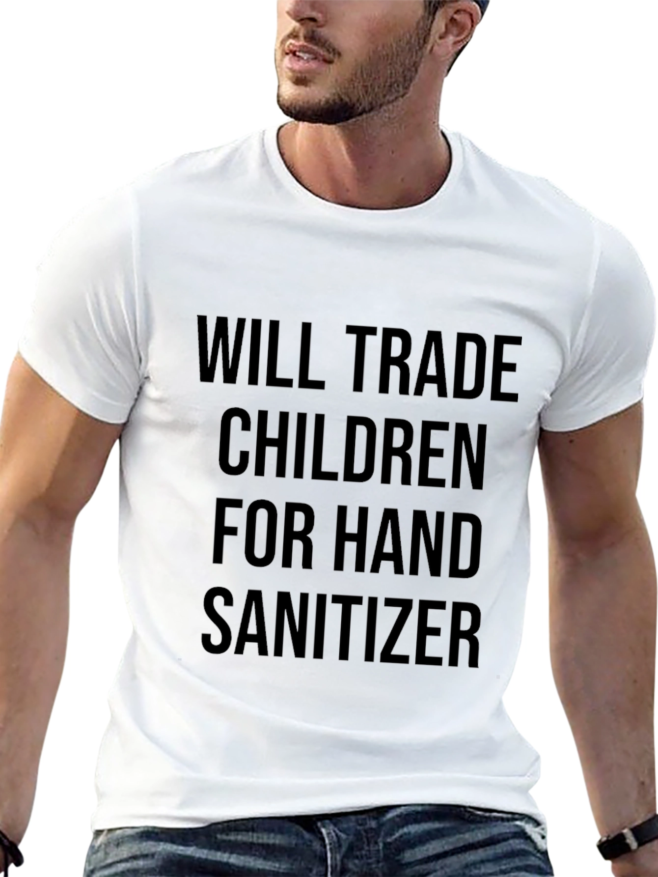 Will Trade Children for Hand Sanitizer Black Tee