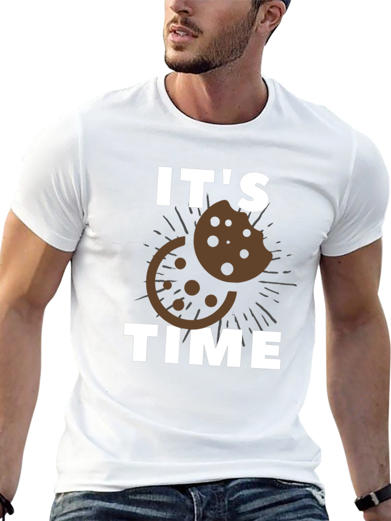 Its Cookie Time Graphic Tee - Black