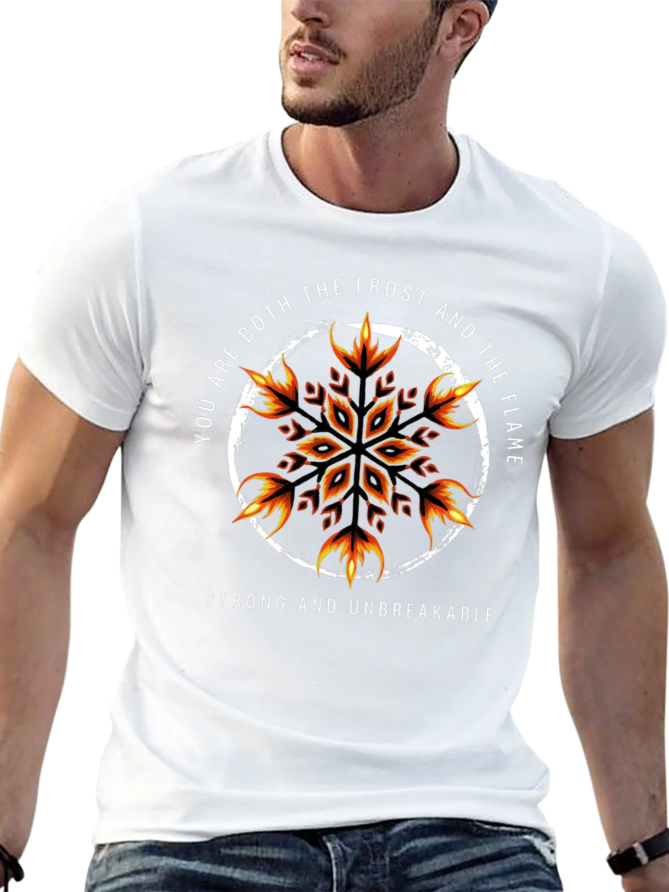 Frost and Flame Graphic Tee