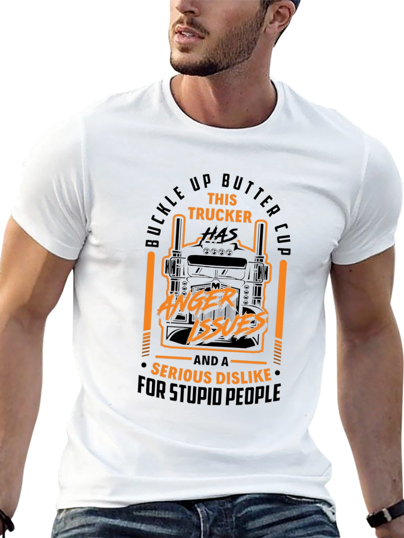 Trucker Anger Issues Graphic Tee