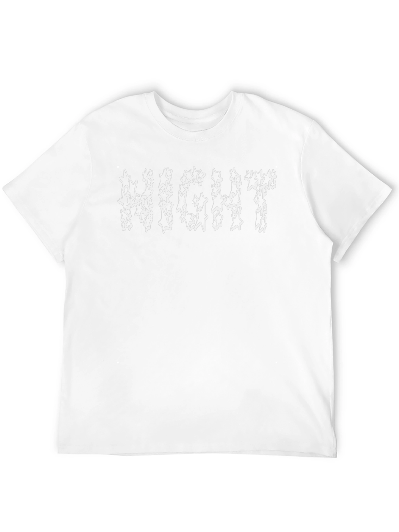 Night Starry Graphic T-Shirt Black