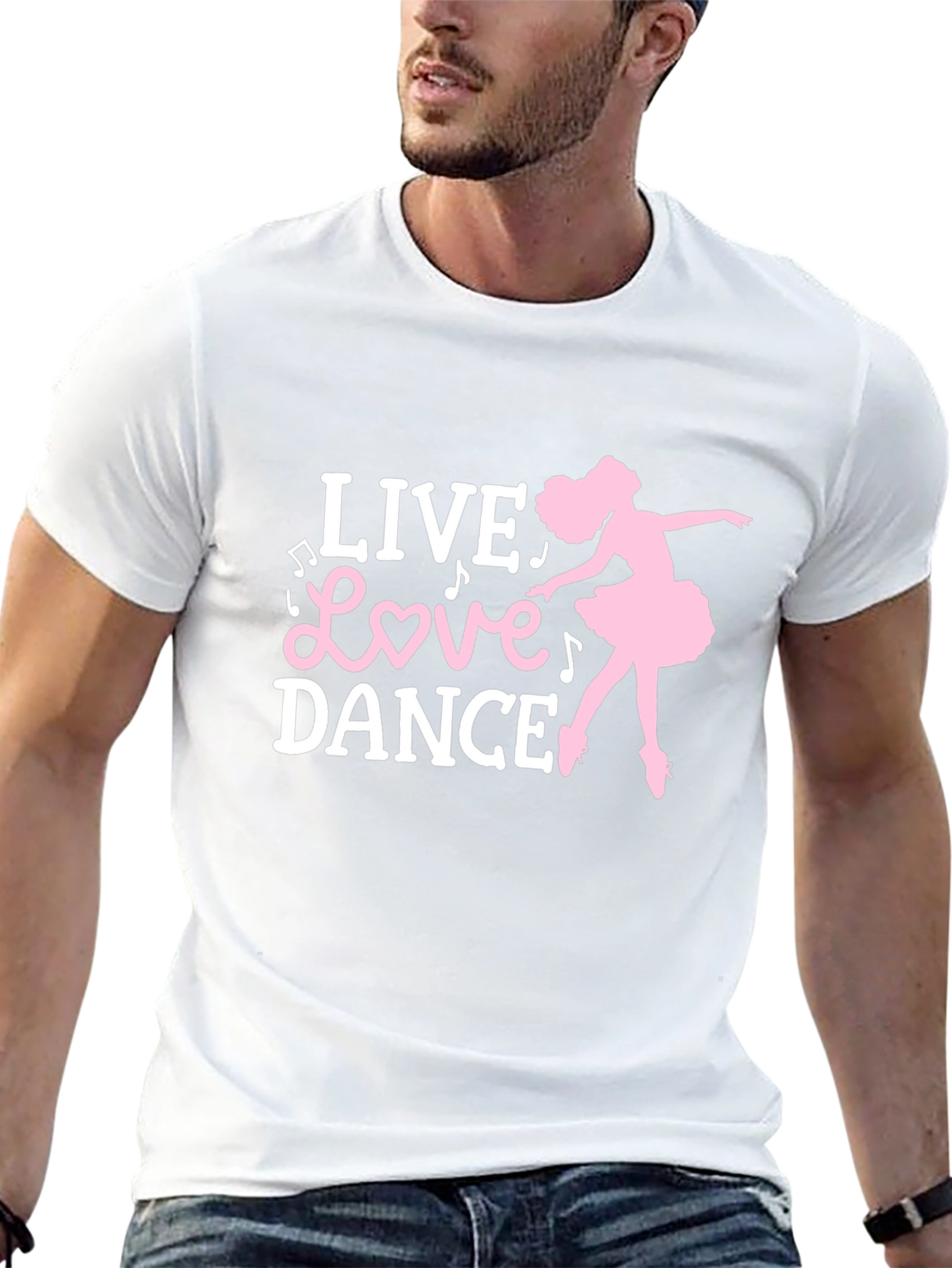 Live Love Dance T-Shirt - Ballet Silhouette