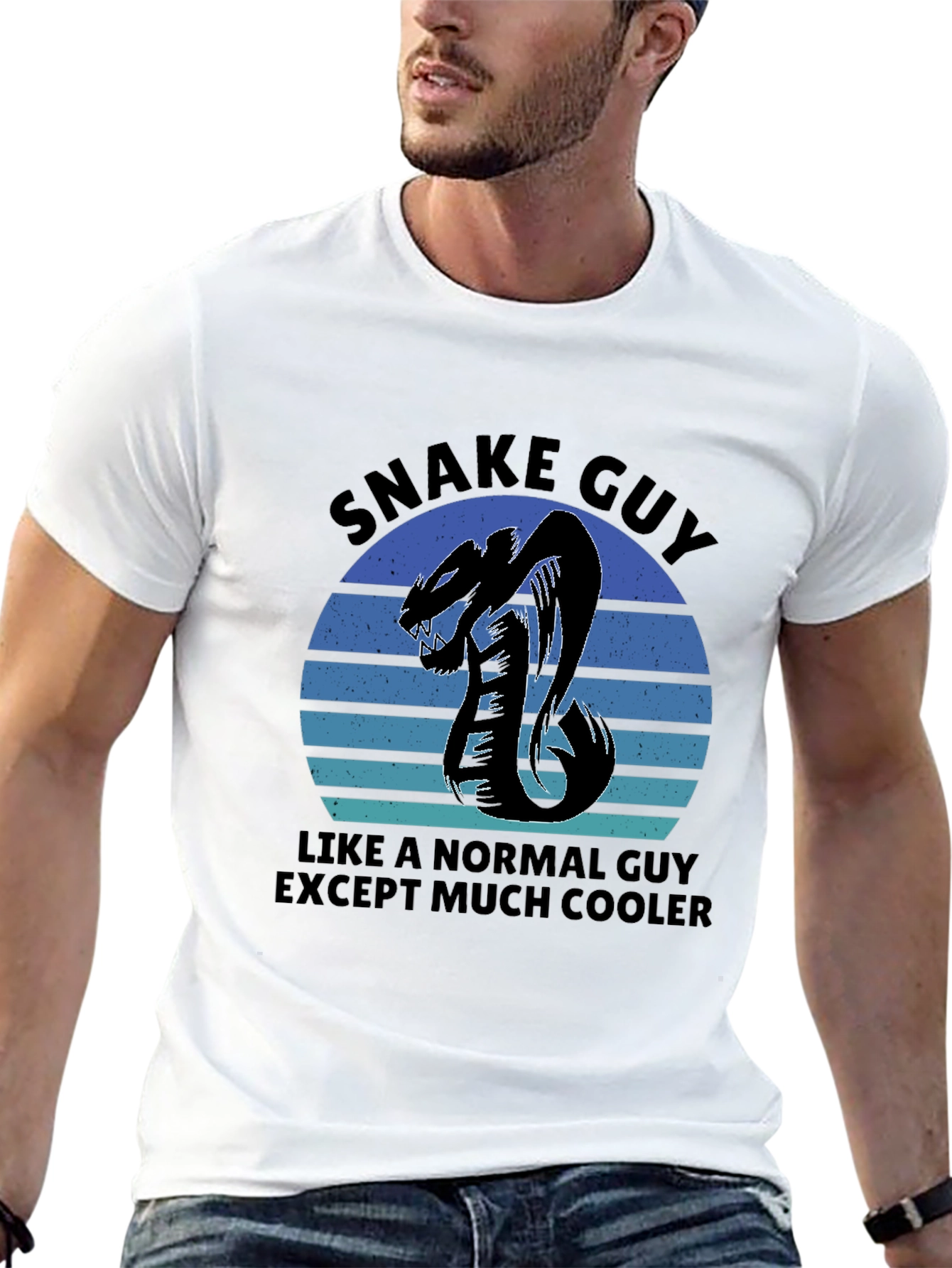 Snake Guy Graphic T-Shirt - Cool & Unique Design
