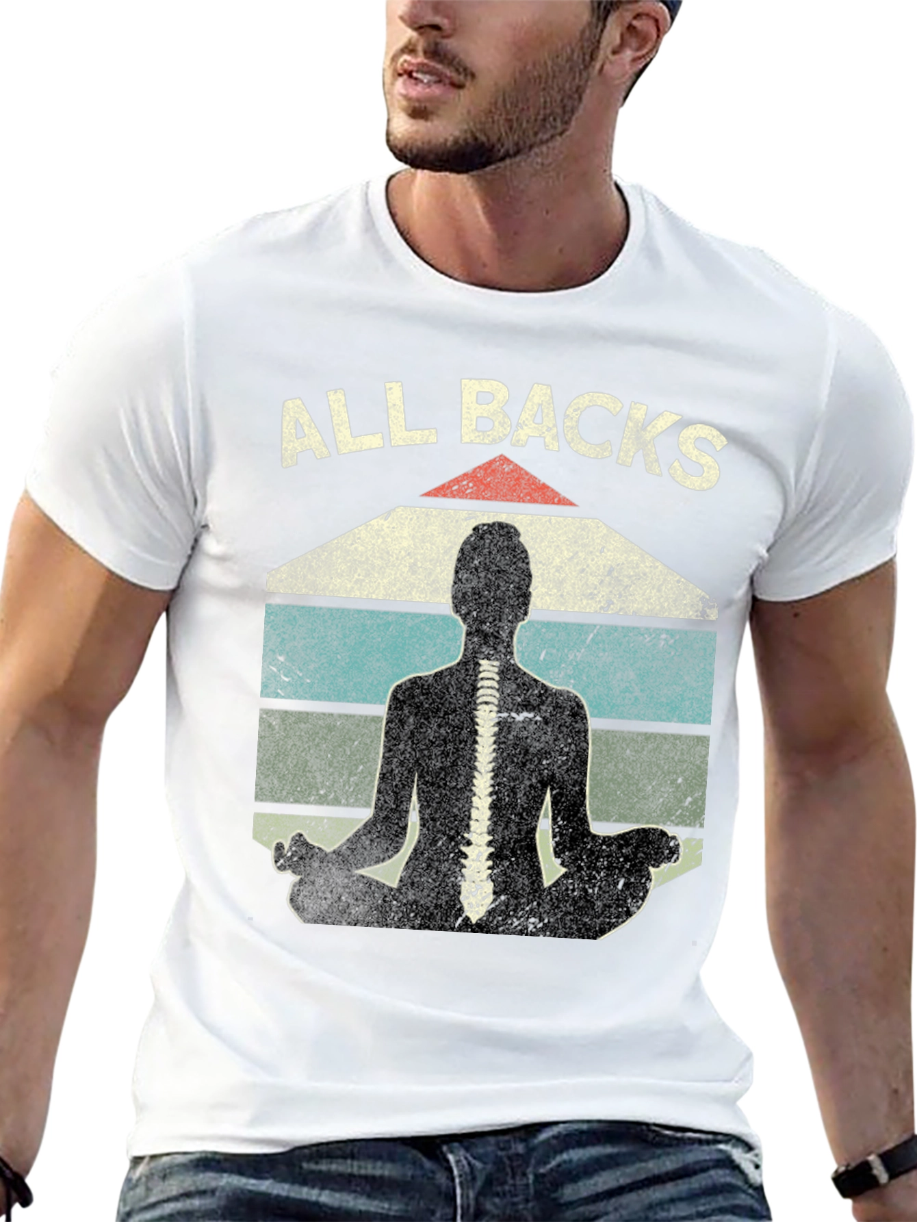 All Backs Yoga Spine T-Shirt