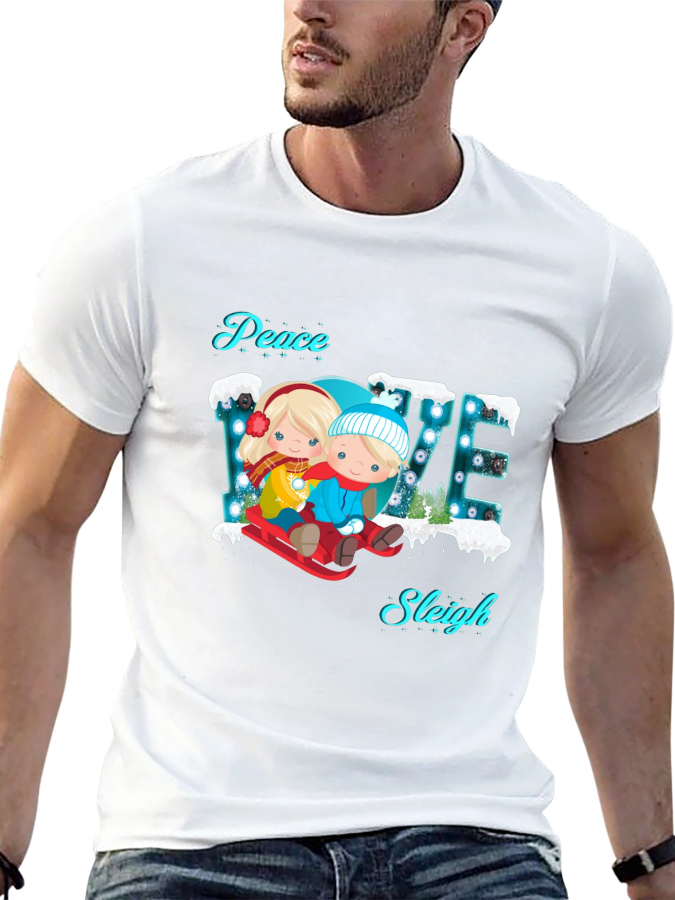 Peace Love Sleigh T-Shirt