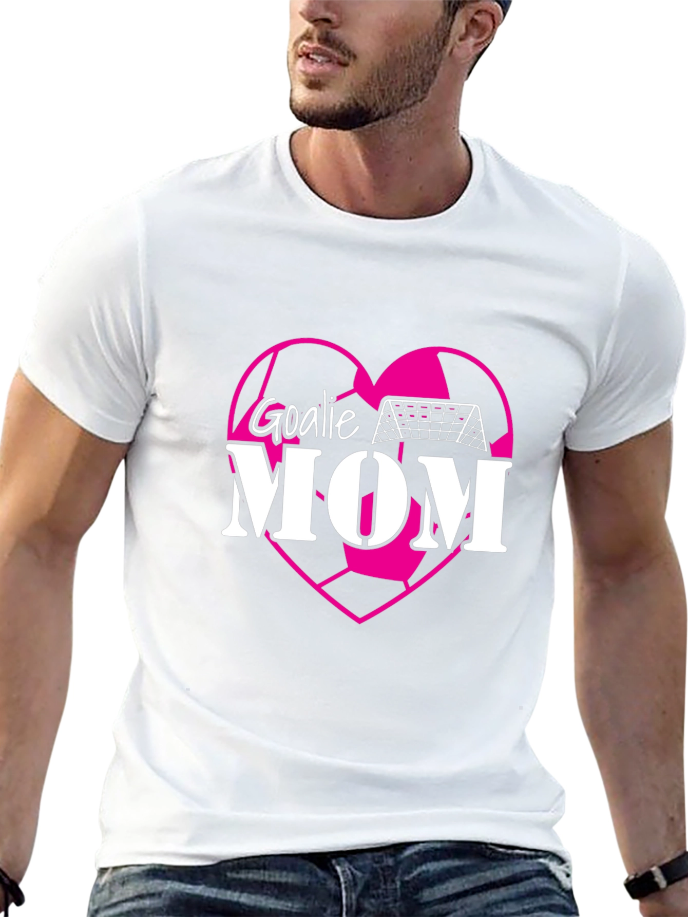 Goalie Mom T-Shirt - Soccer Heart Design