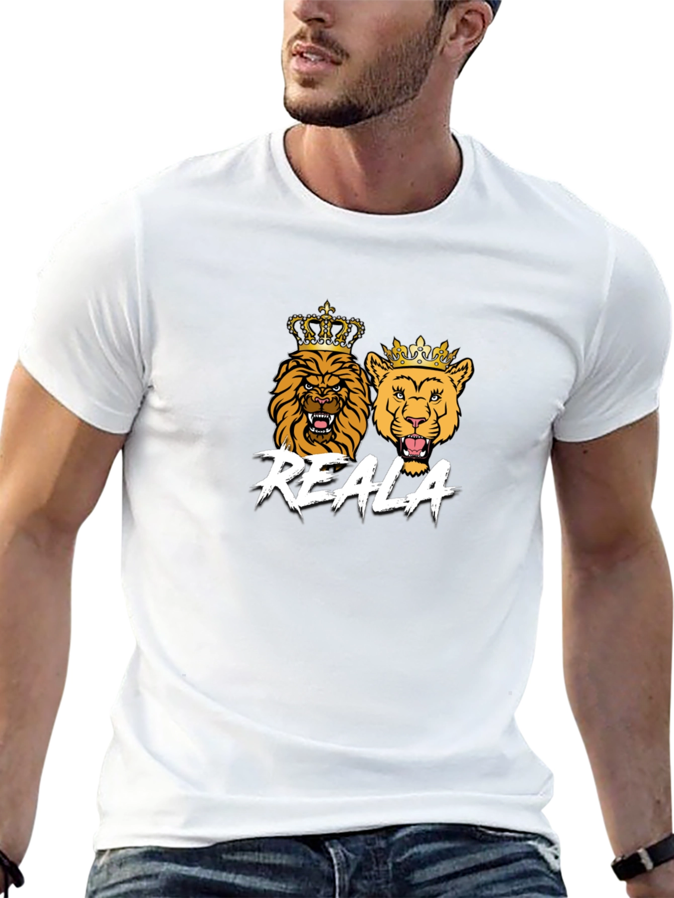 Reala Lion and Lioness Graphic T-Shirt