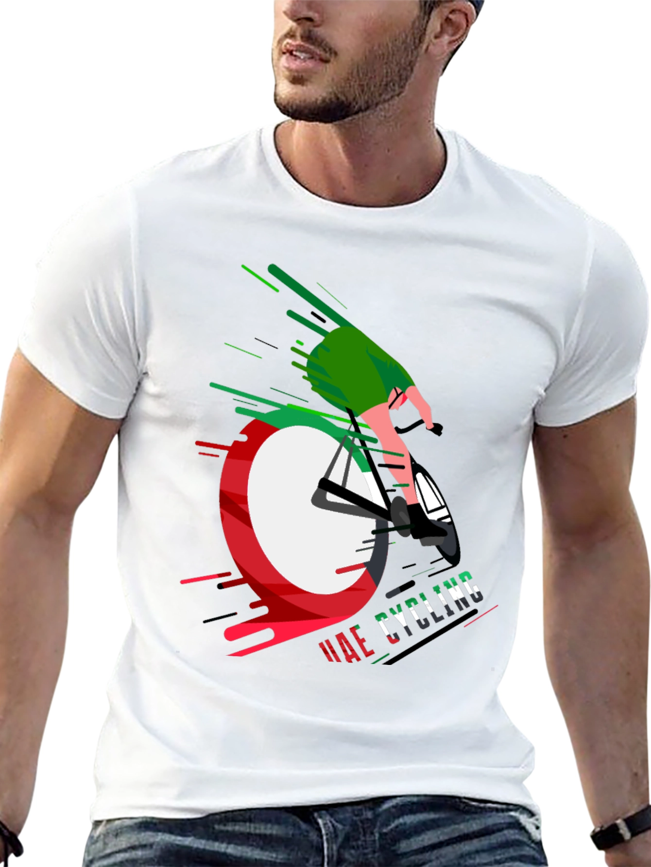 UAE Cycling Black T-Shirt Unique Design