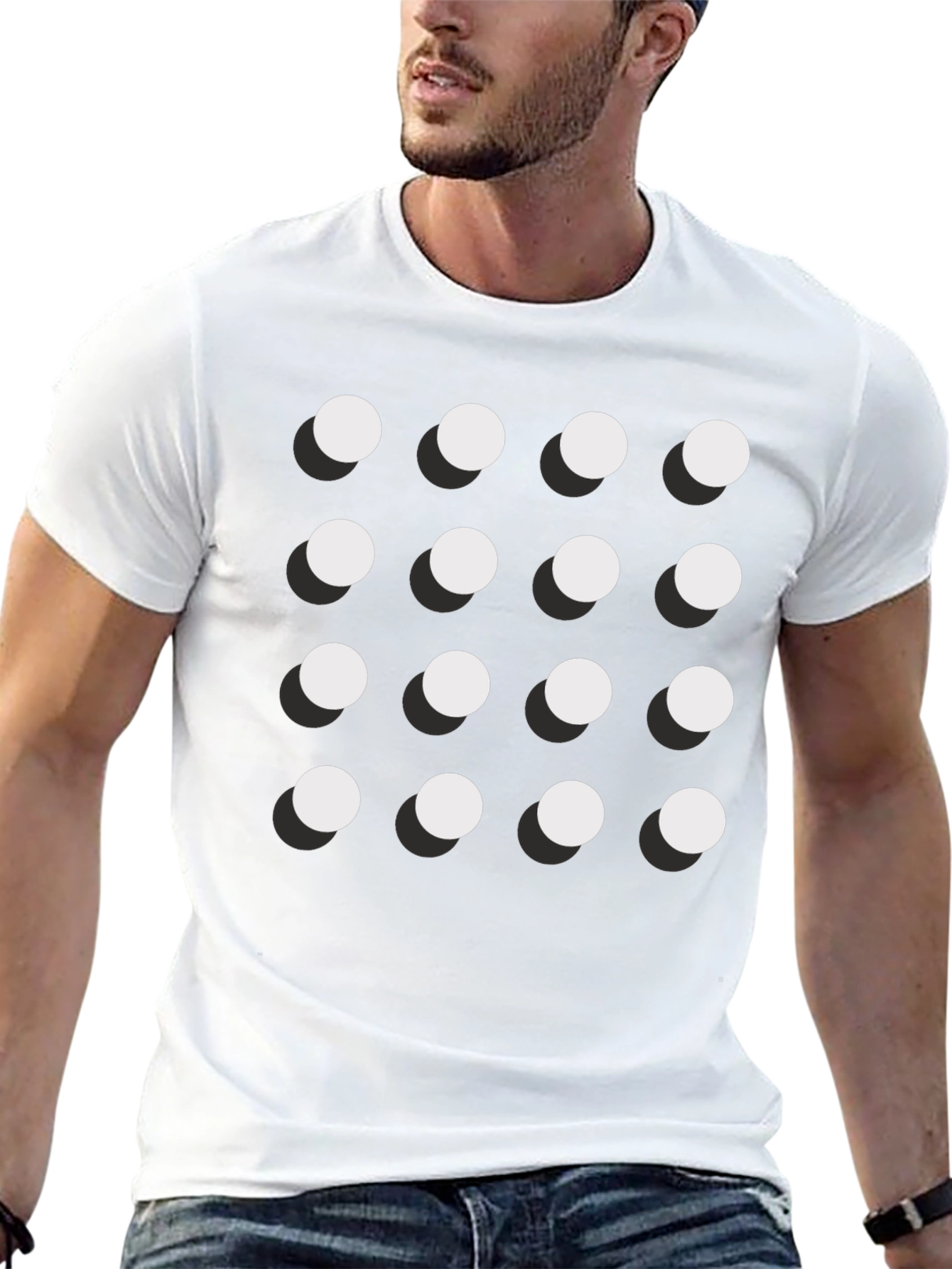 Geometric Dot Matrix Tee
