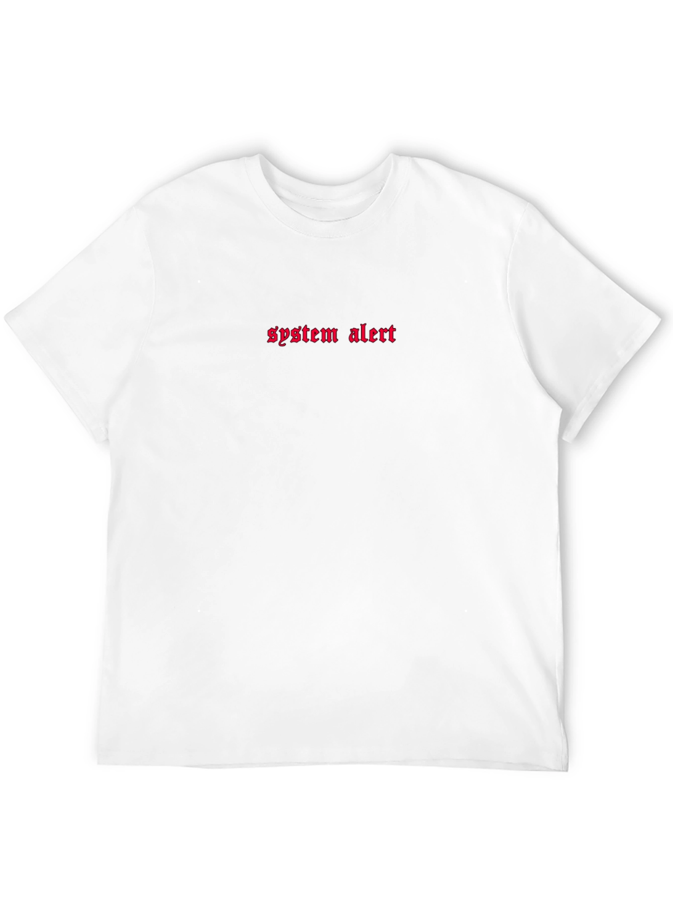 System Alert Graphic Tee - Black Short Sleeve