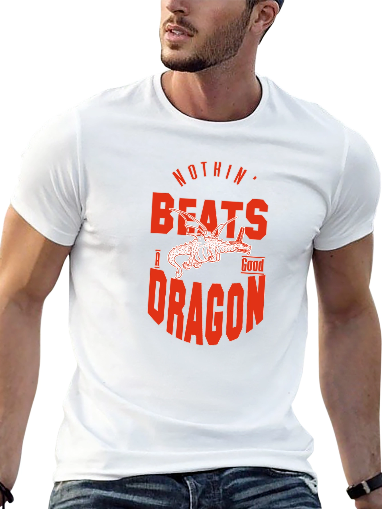 Nothin Beats a Good Dragon T-Shirt - Black