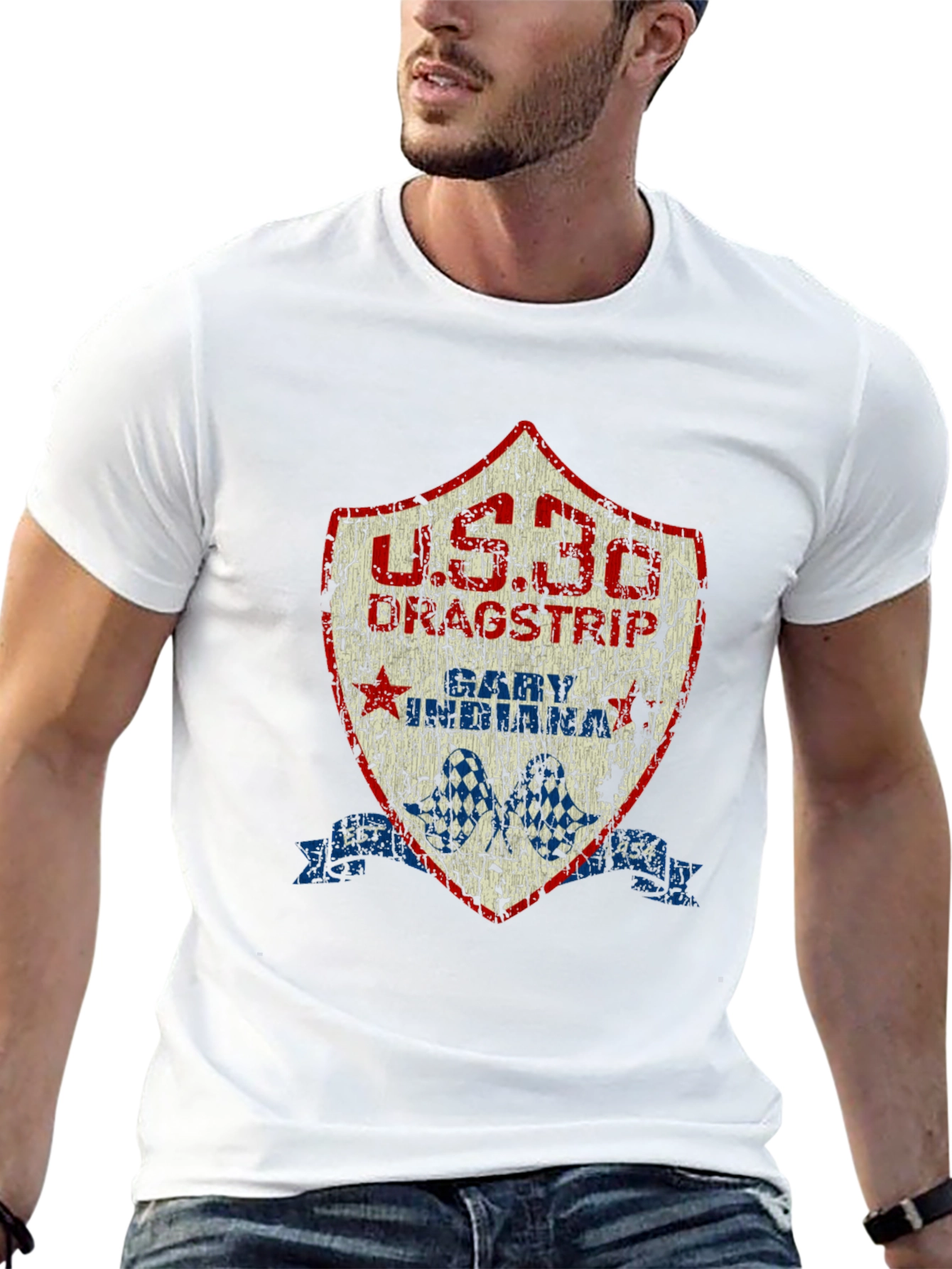 U.S. 30 Dragstrip Gary Indiana Graphic Tee