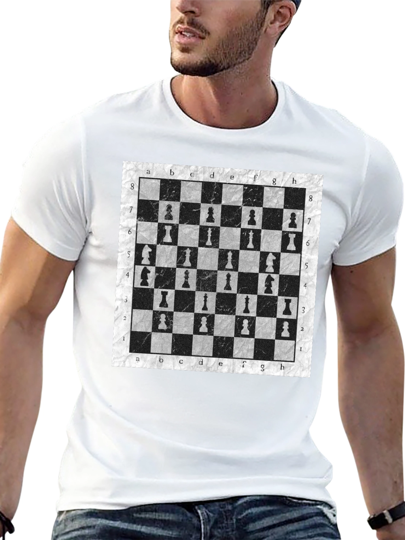 Chessboard Pattern T-Shirt | Stylish Unisex Tee