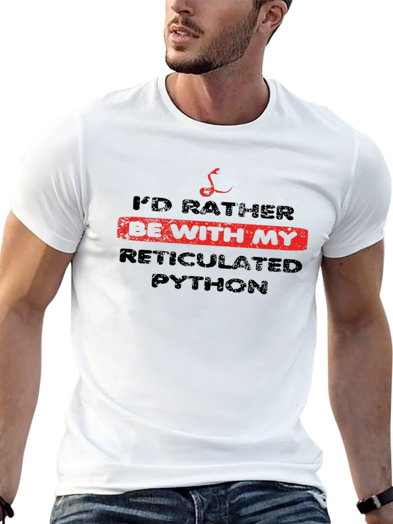 Reticulated Python T-Shirt - Snake Lover Tee