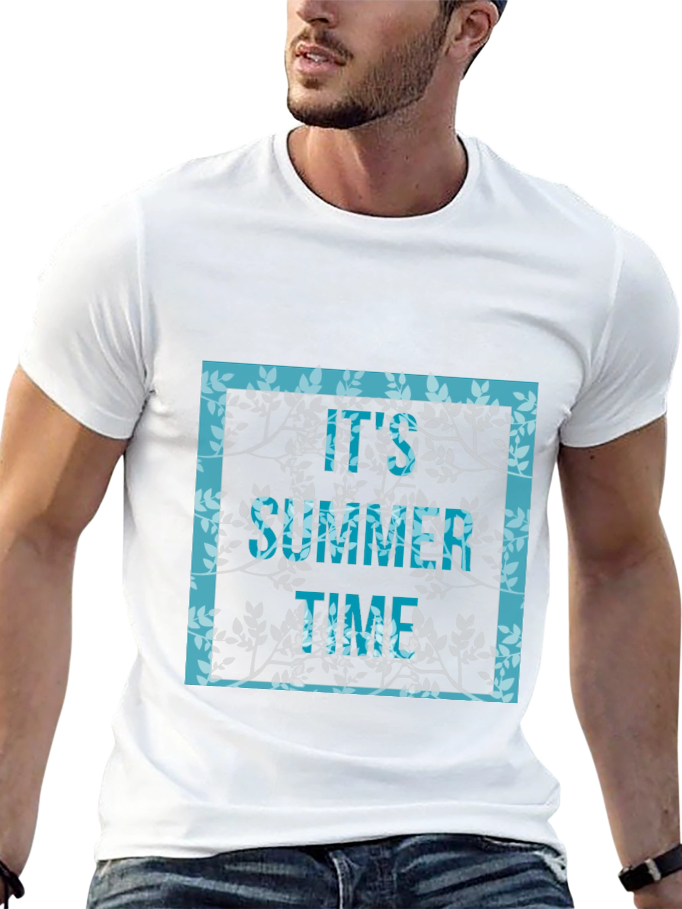 Its Summer Time Graphic Tee - Trendy Black T-Shirt