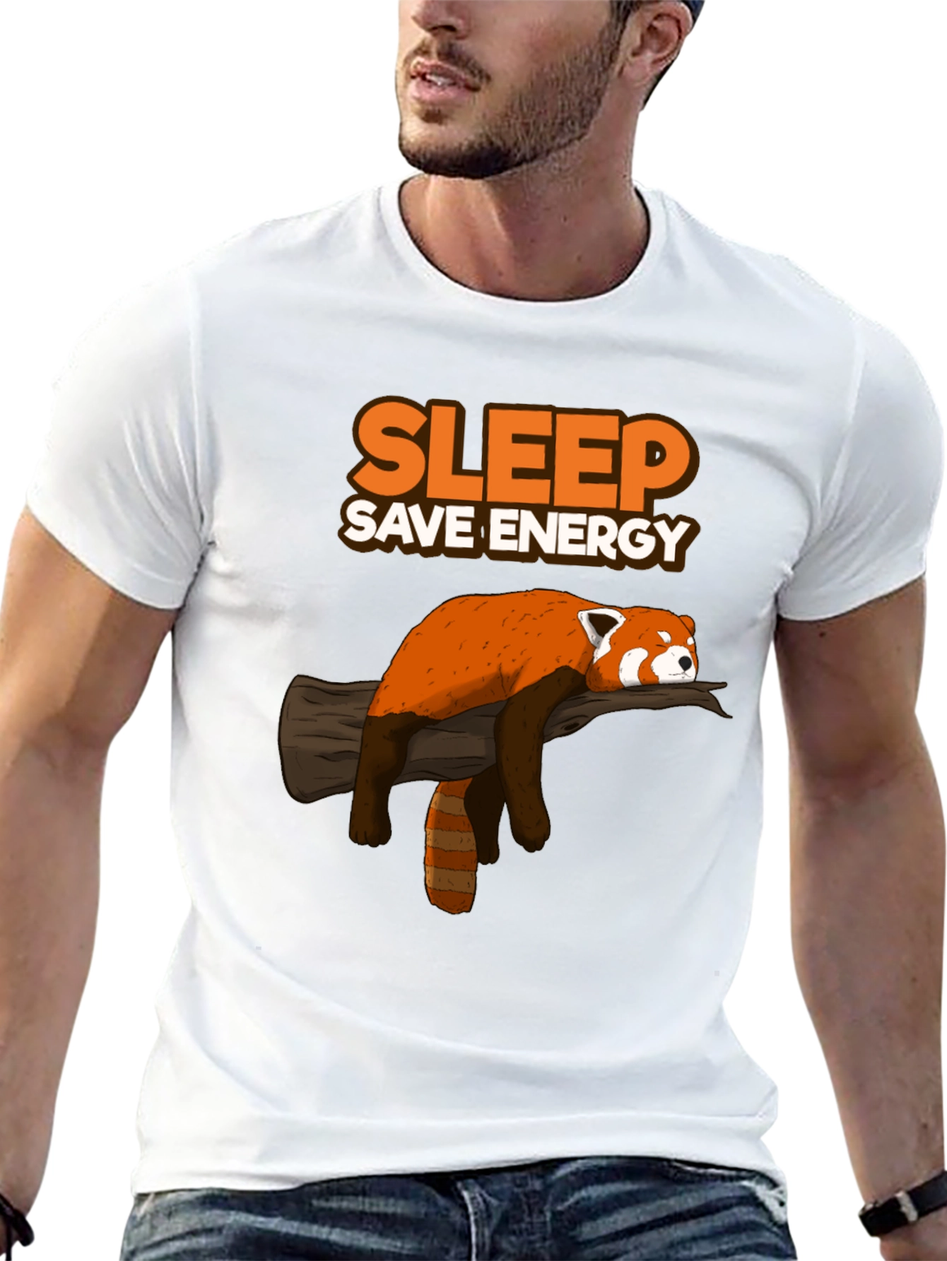 Sleep Save Energy Red Panda T-Shirt