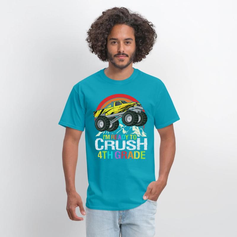 Ready To Crush 4th Grade Retro Back To School kids