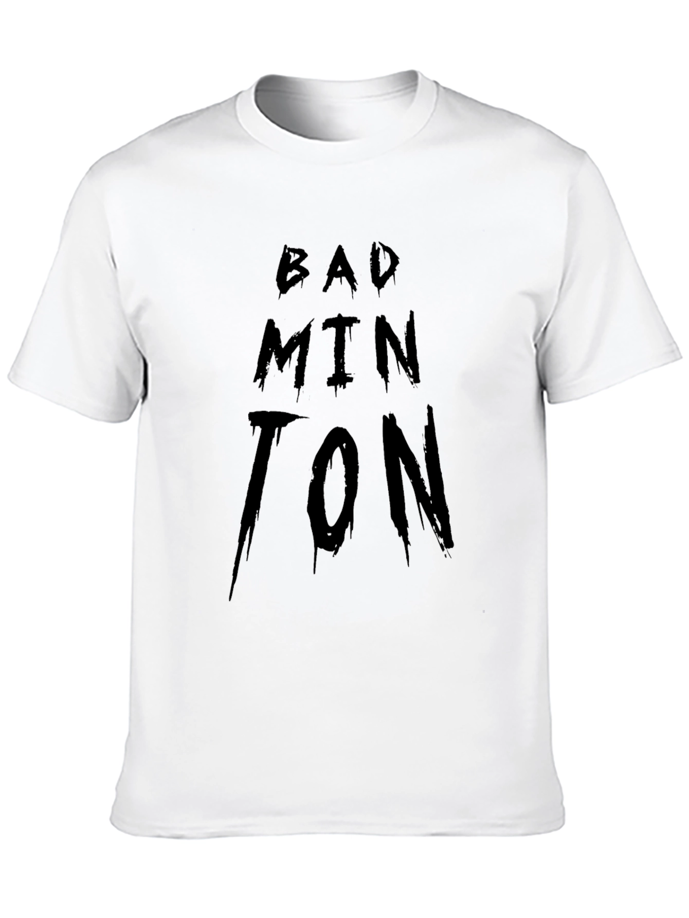 Badminton Graphic Tee - Black Sport T-Shirt