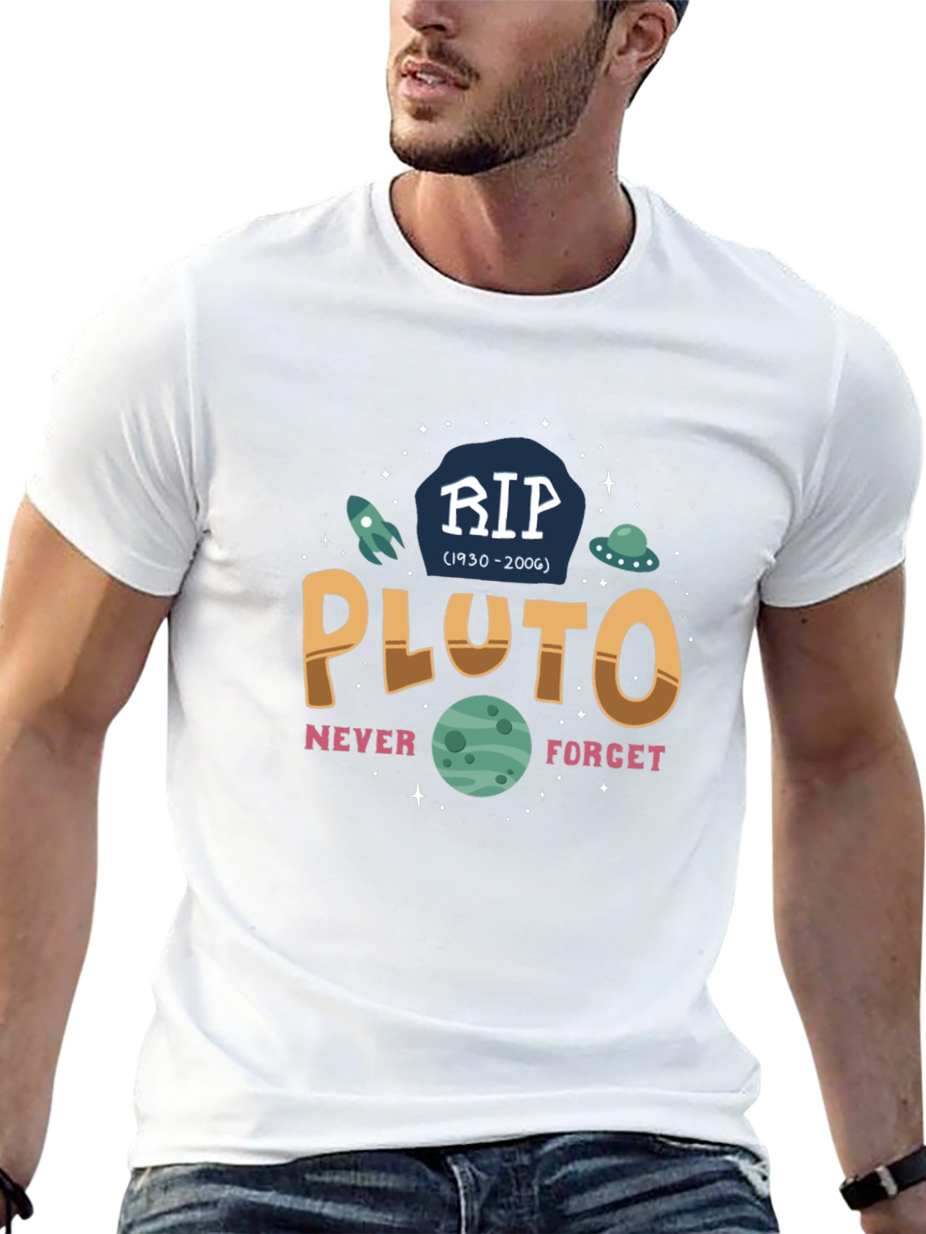RIP Pluto Graphic T-Shirt - Never Forget