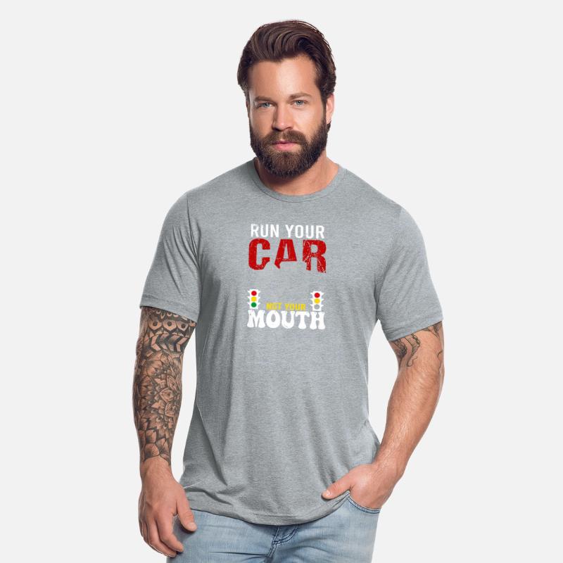 Run Your Car Not Your Mouth Retro Drag Racing Hot