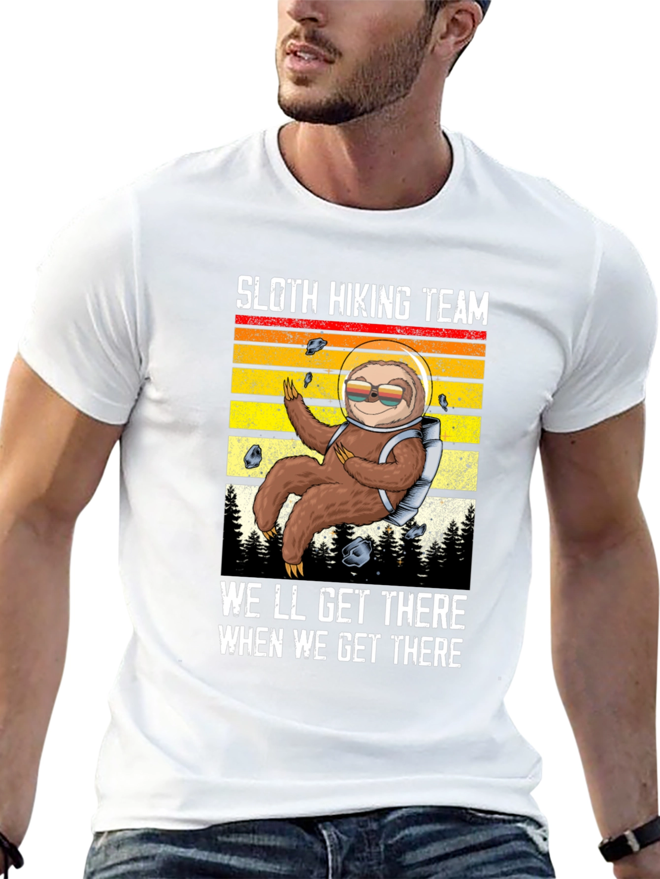 Sloth Hiking Team Graphic Tee - Adventure Ready!