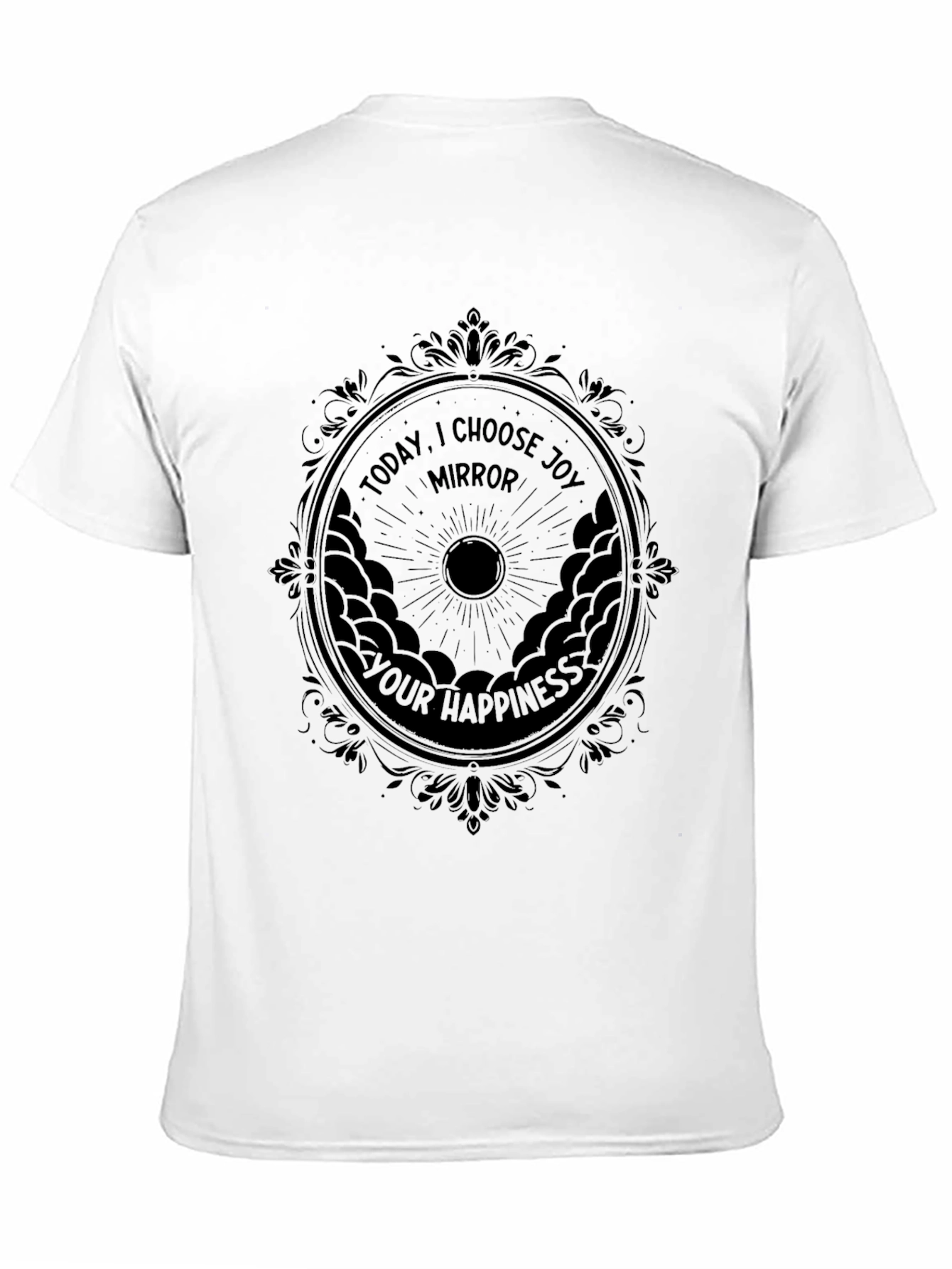 Choose Joy Black Graphic Tee - Happiness Mirror