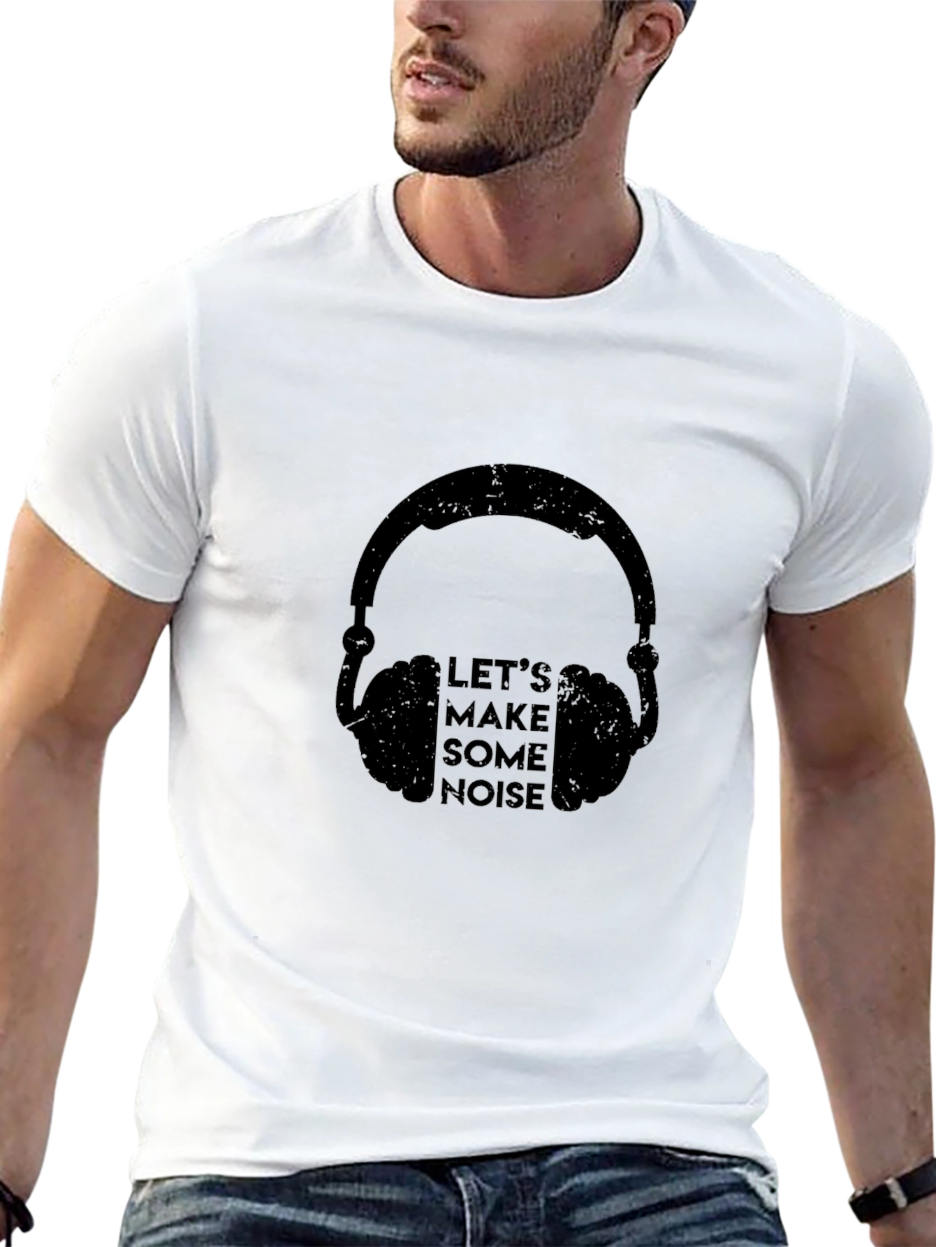 Lets Make Some Noise - Black Graphic Tee
