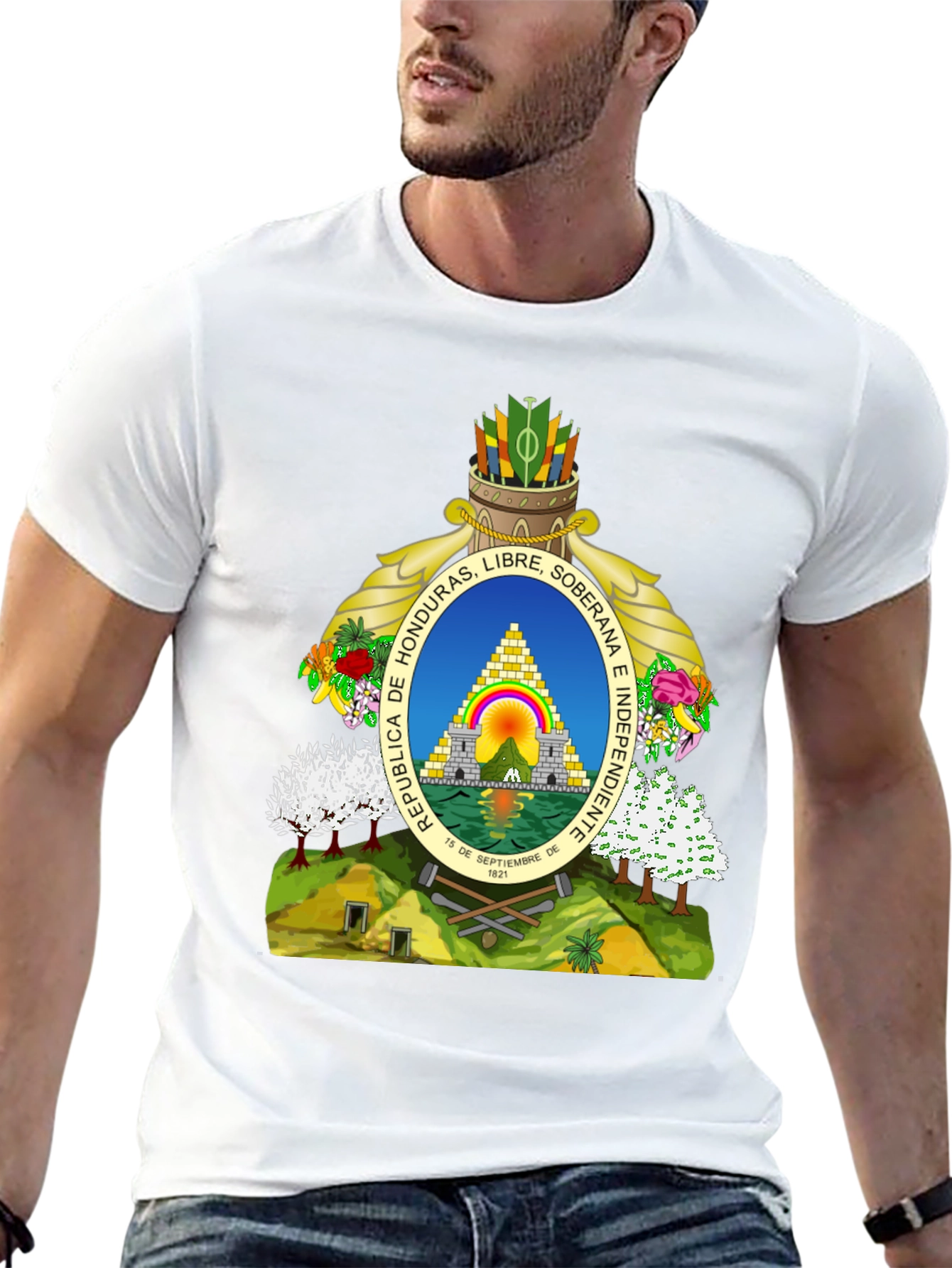 Honduras Flag Graphic T-Shirt