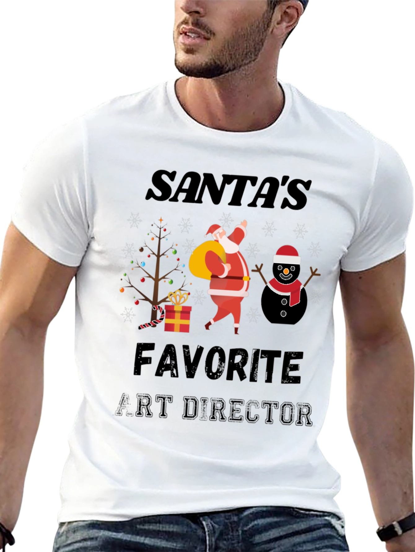 Santas Favorite Art Director Christmas T-Shirt