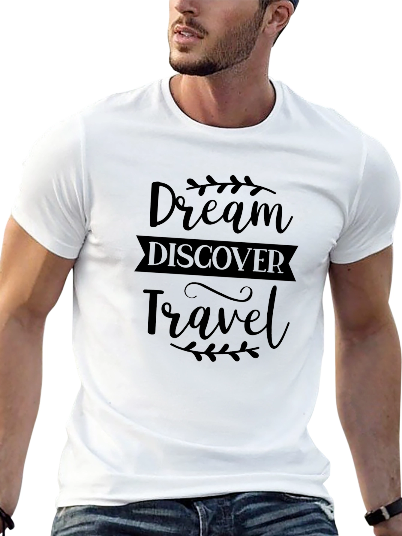 Dream Discover Travel Black T-Shirt