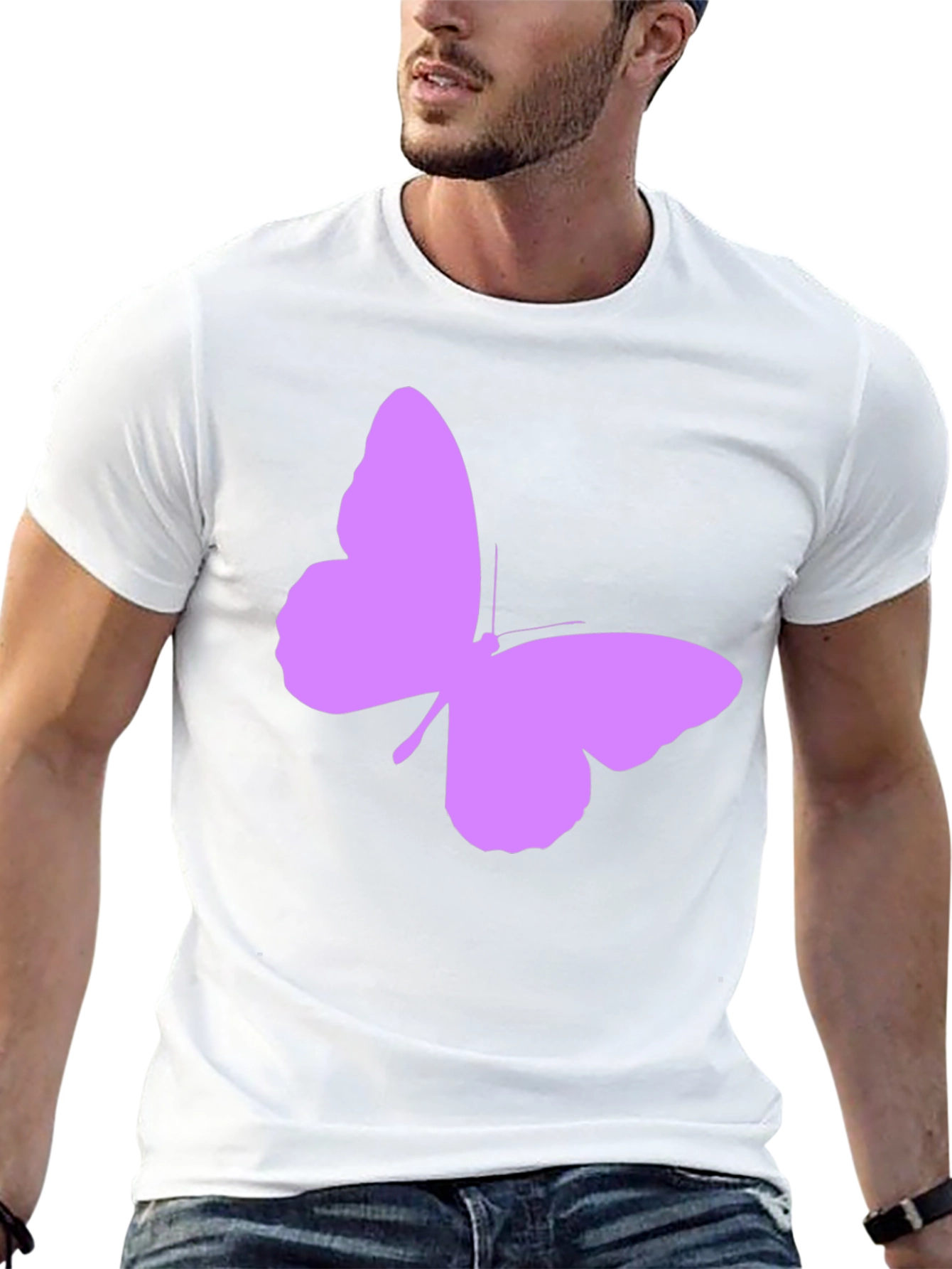 Butterfly Graphic Black T-Shirt