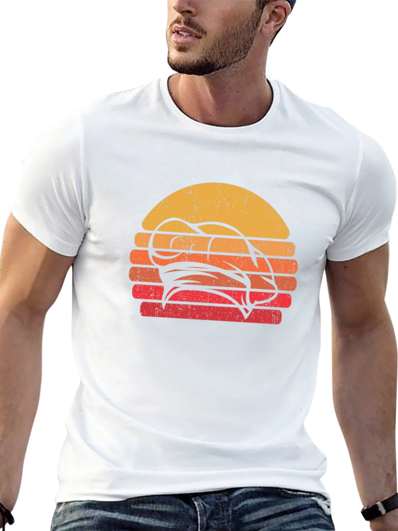 Chef Hat Retro Sunset T-Shirt