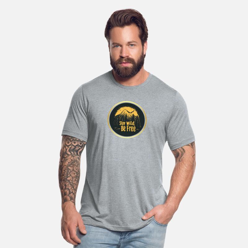 Stay Wild Be Free Shirt Retro Adventure Nature Tee