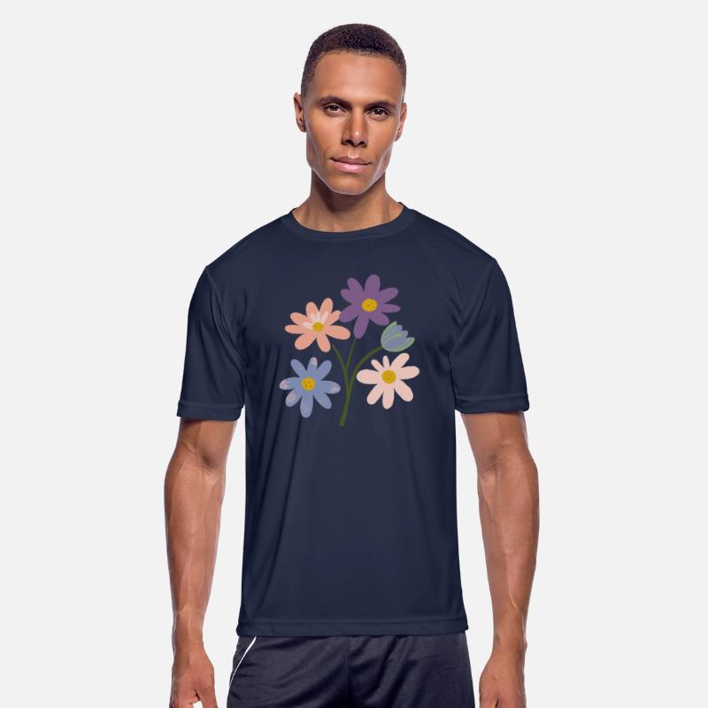 subtle bi pride flowers