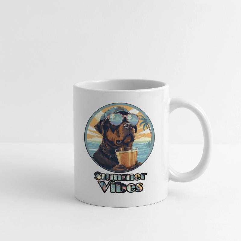 Summer Vibes Dog – Cool Beach Mood Tee