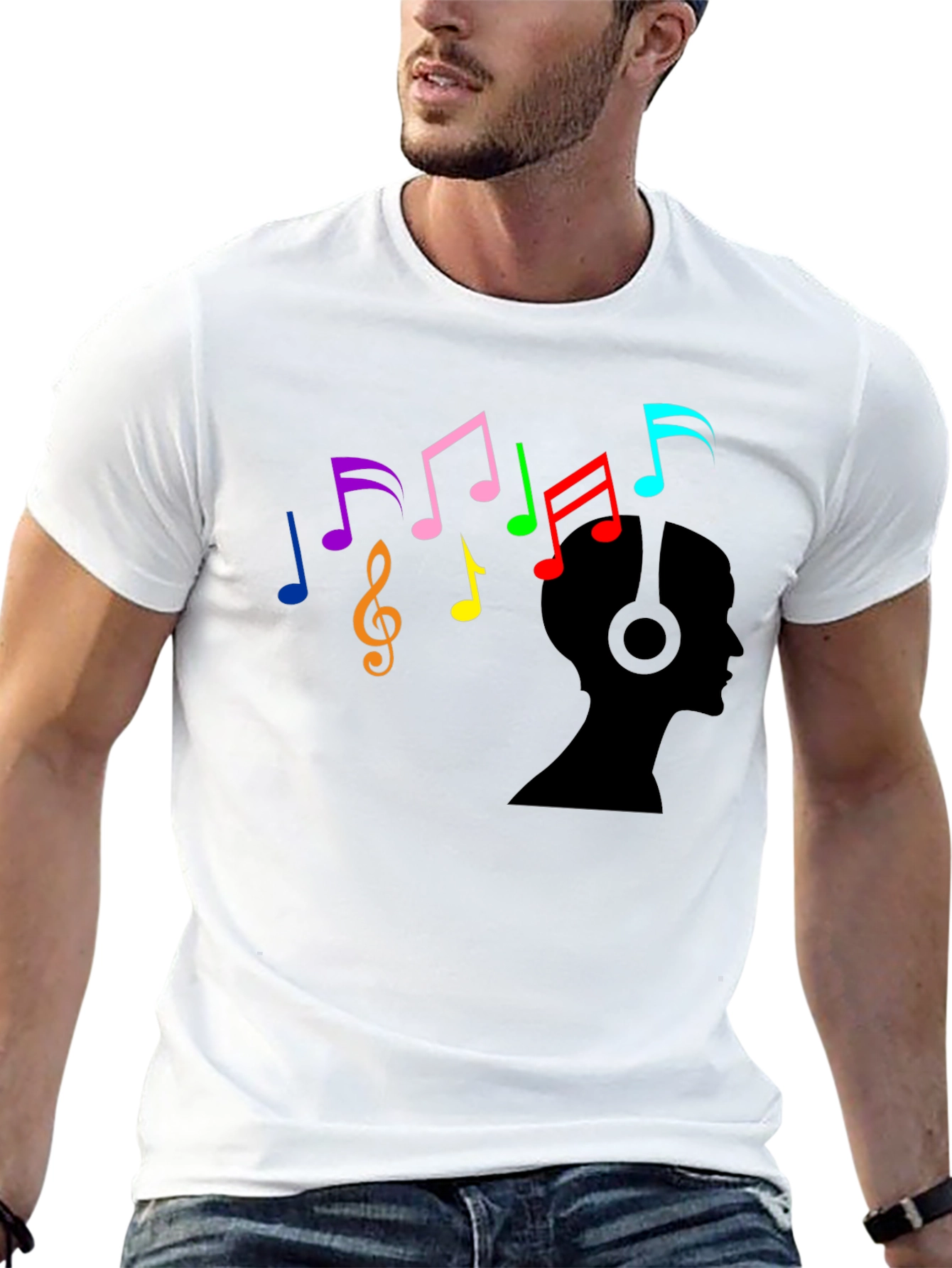 Musical Mind T-Shirt - Black Cotton Tee