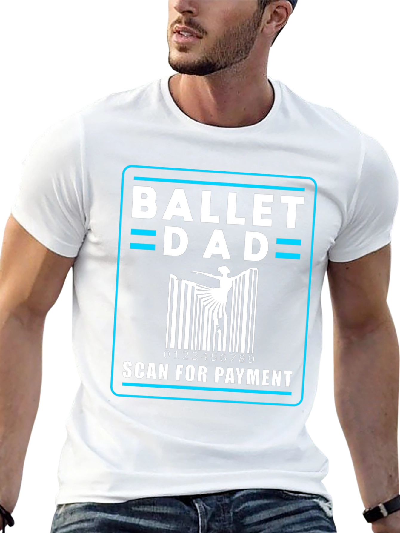 Ballet Dad Scan for Payment Black T-Shirt