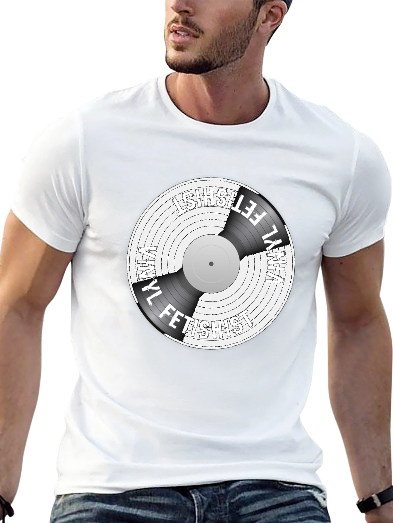 Vinyl Fetishist Black Graphic Tee